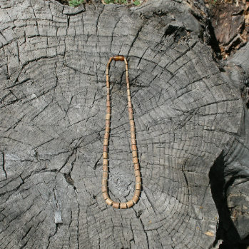All Hazelwood Necklace, Bracelet, or Anklet, - Any Style, Any Length (children and adult sizes) - necklace / bracelet on wood background - Hazelwood variation safety clasp or screw clasp