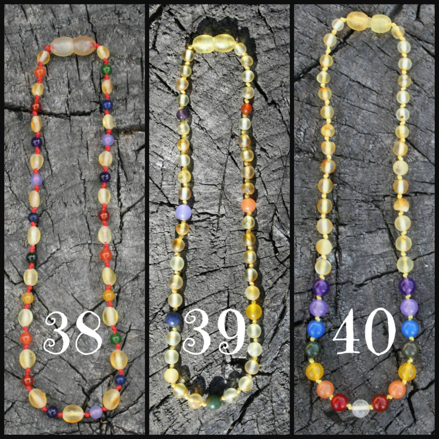 Baltic Amber Mask Chain, Lanyard, and Glasses Chain, Healing Jewelry, Unpolished & Raw