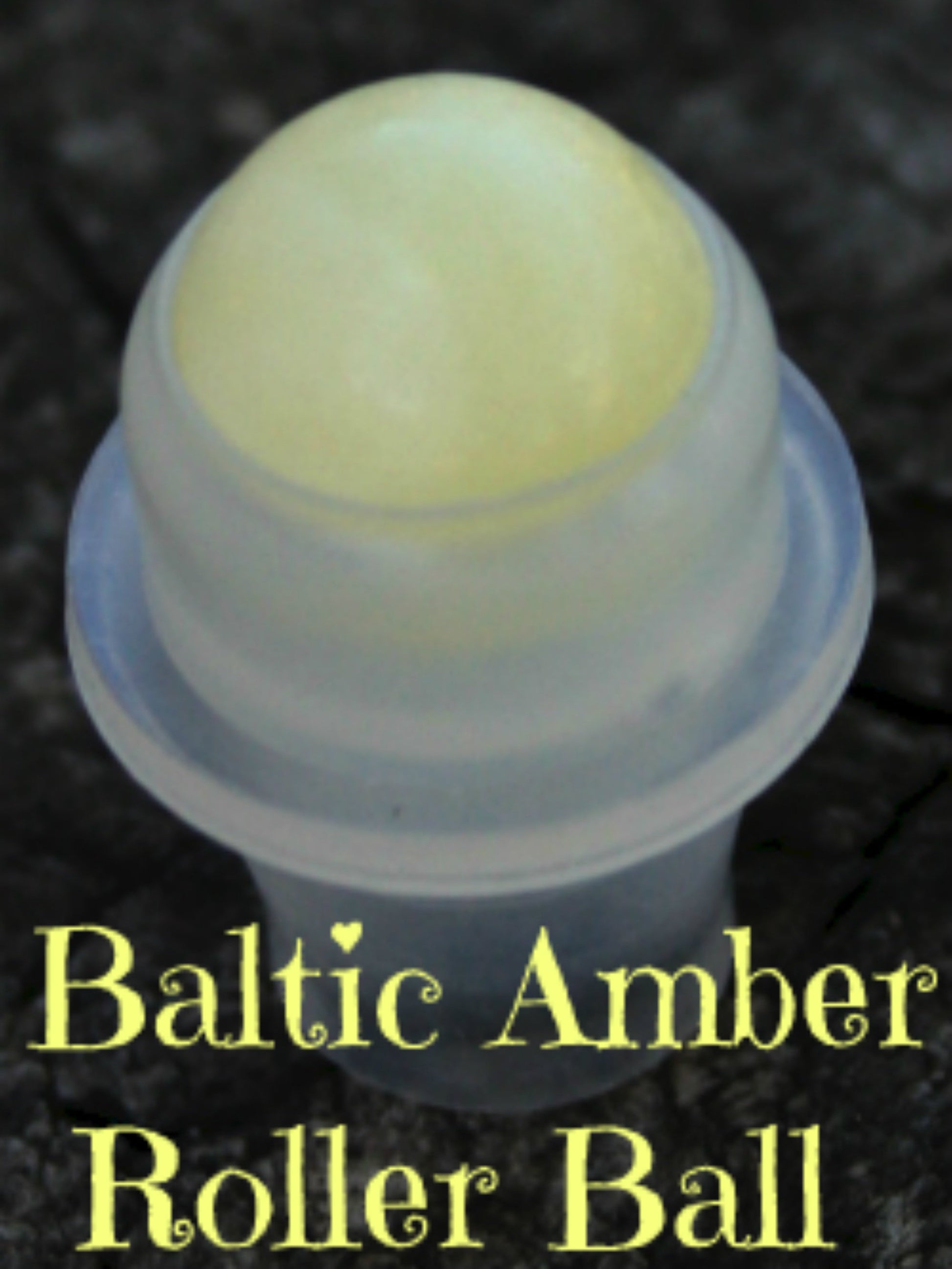 This listing is for any of our special essential oil blends in 10ml roller bottles with the Baltic amber roller ball. These roller balls are made out of 100% raw milky colored Baltic amber.
