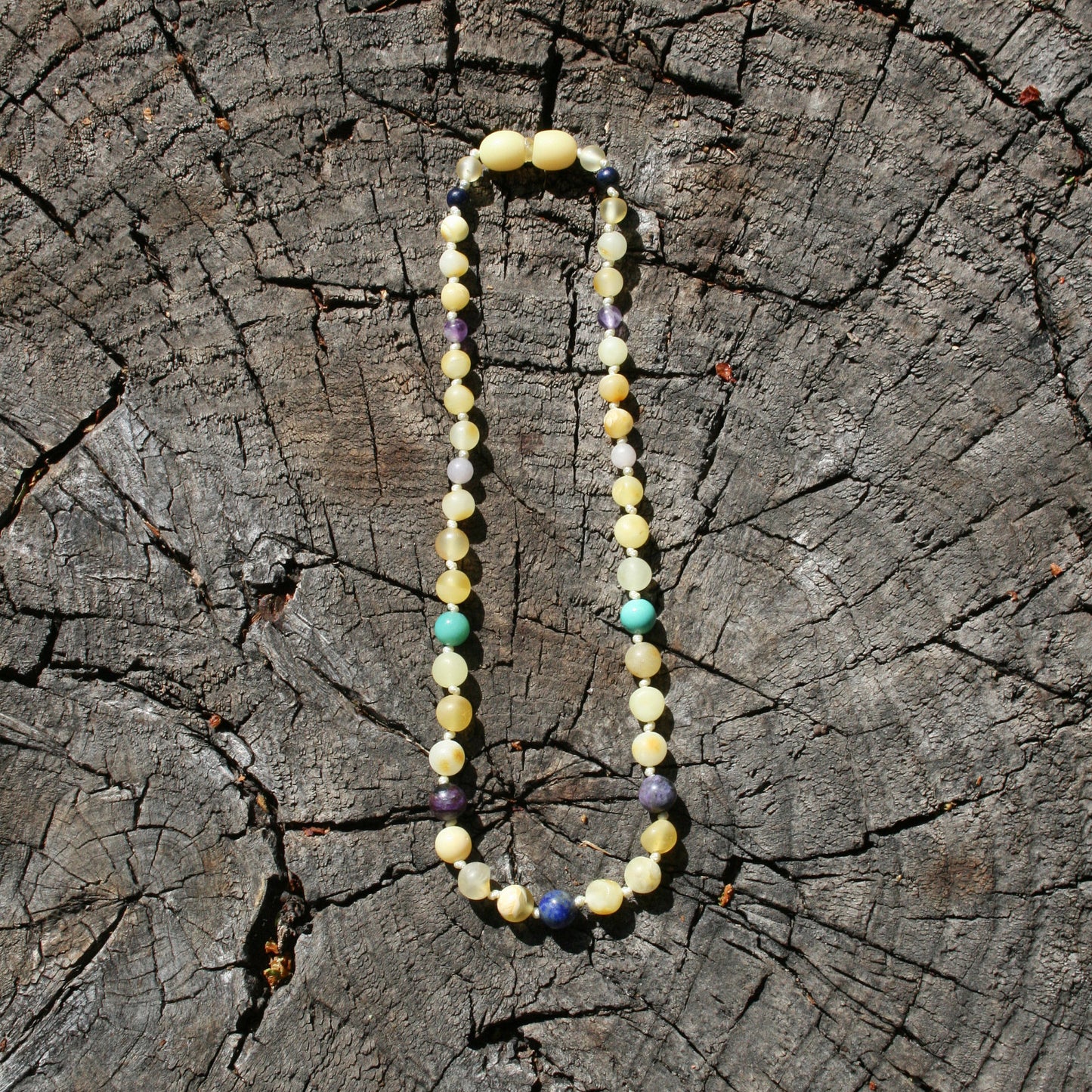 Eczema Relief Unpolished Baltic Amber Necklace, Anklet, or Bracelet