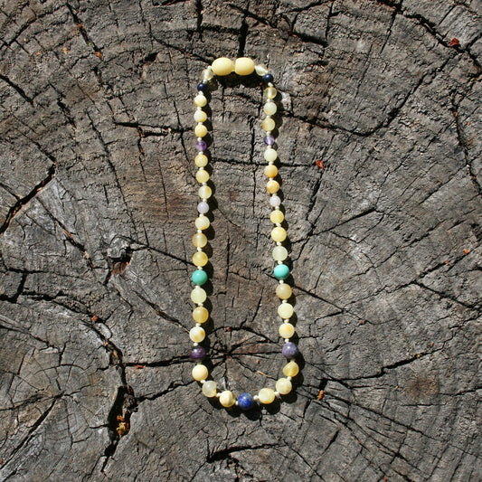 Eczema Relief Unpolished Baltic Amber Necklace, Anklet, or Bracelet