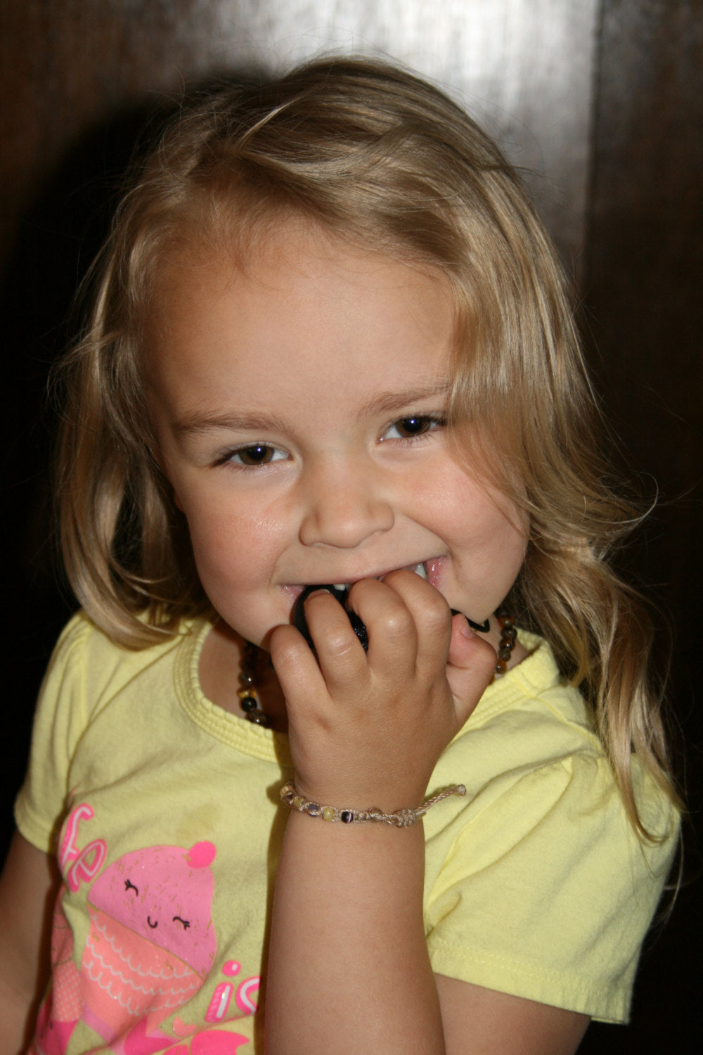 Sensory Necklace for Children with Chewable Flower Pendant