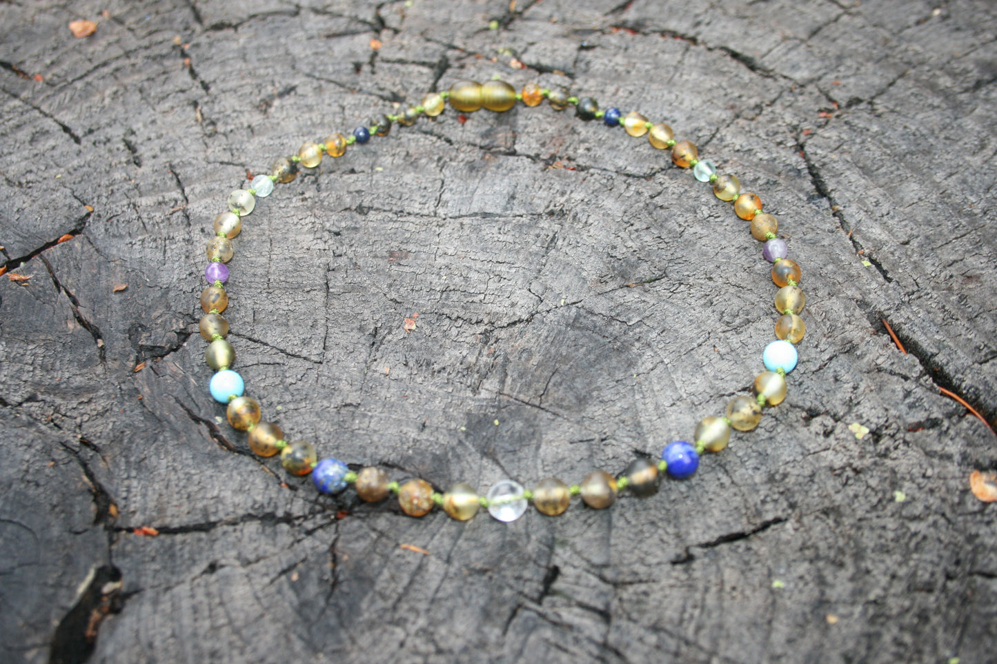 Migraine Relief Unpolished Baltic Amber Necklace, Anklet, or Bracelet
