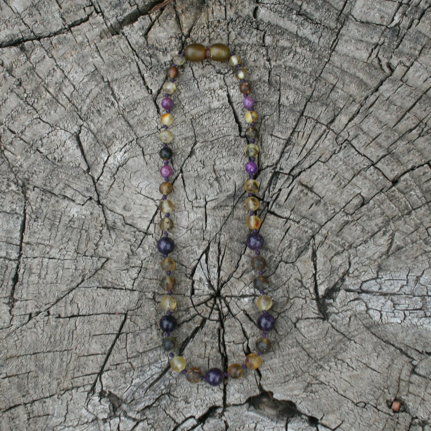 Super Calming Boy Unpolished Baltic Amber Necklace, Anklet, or Bracelet