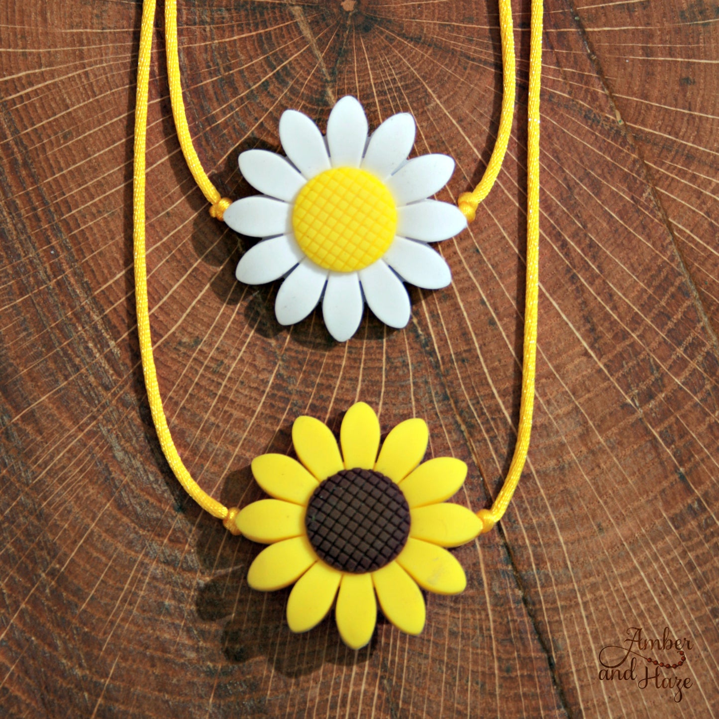Sensory Necklace Chewable for Children with Sunflower Pendant