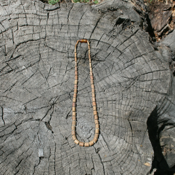 All Hazelwood Necklace, Bracelet, or Anklet, - Any Style, Any Length (children and adult sizes) - necklace / bracelet on wood background - Hazelwood variation safety clasp or screw clasp  