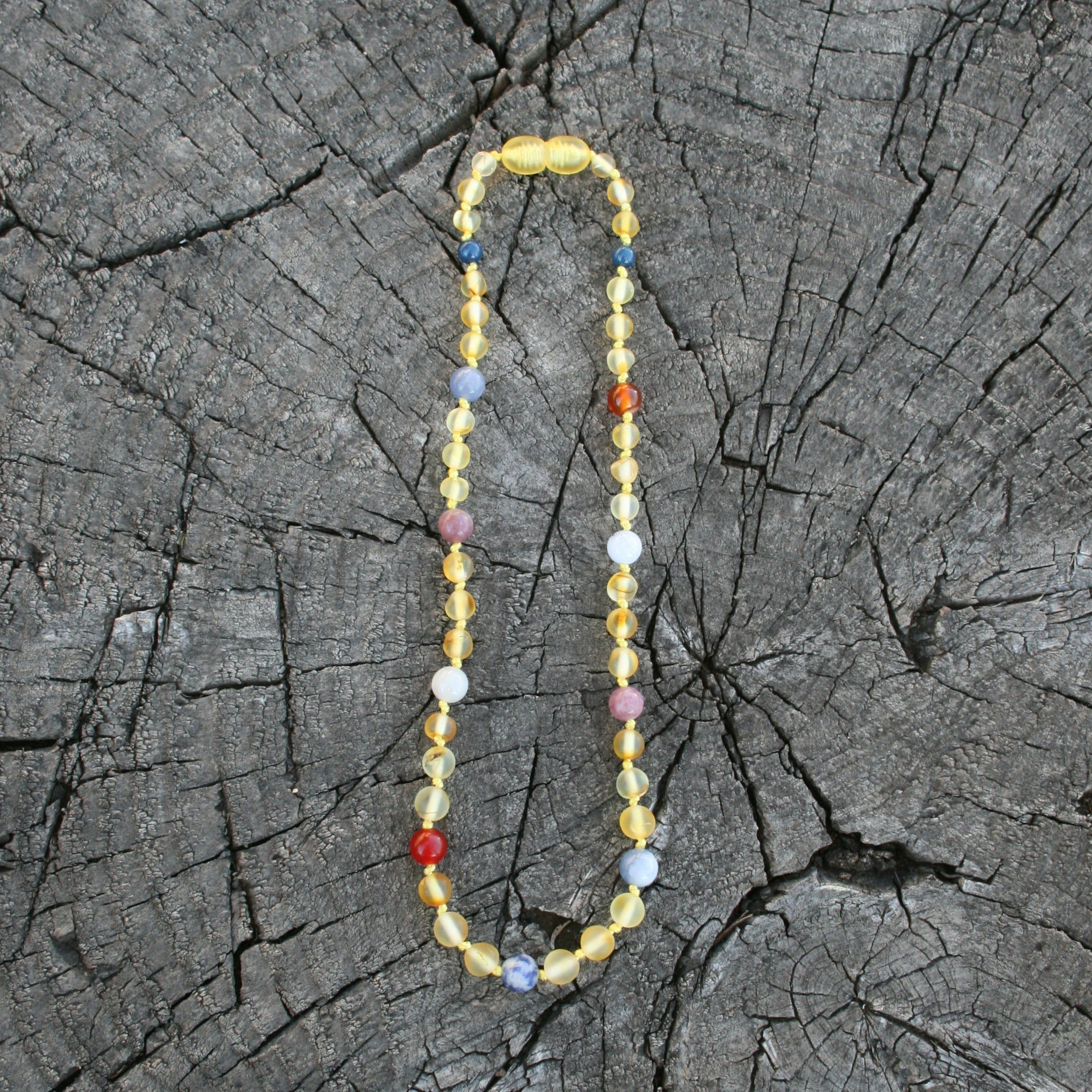 Allergy Relief Unpolished Baltic Amber Necklace, Anklet, or Bracelet