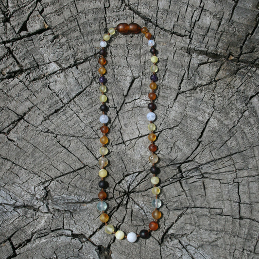 Colic Style Unpolished Baltic Amber Necklace, Anklet, or Bracelet